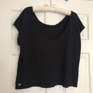 Fabletics Tops - Fabletics Off the Shoulder Scoop Back Tee Fabletics Tops - Fabletics Off the Shoulder Scoop Back Tee
